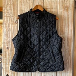 Gap Quilted Vest Size XL Black